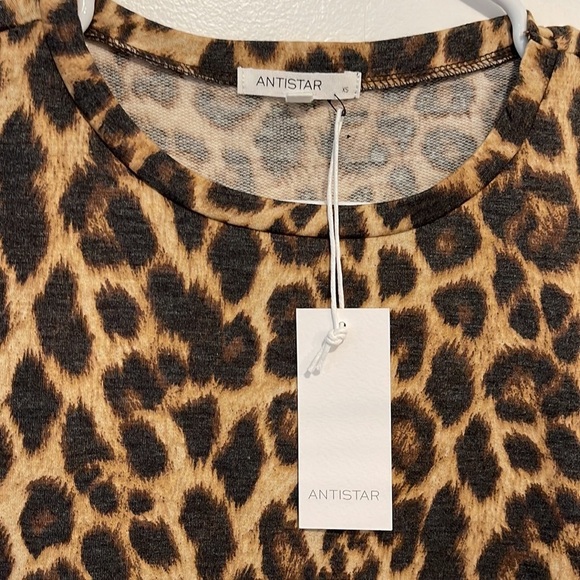NWT Antistar cheetah print tshirt dress XS - Picture 3 of 5